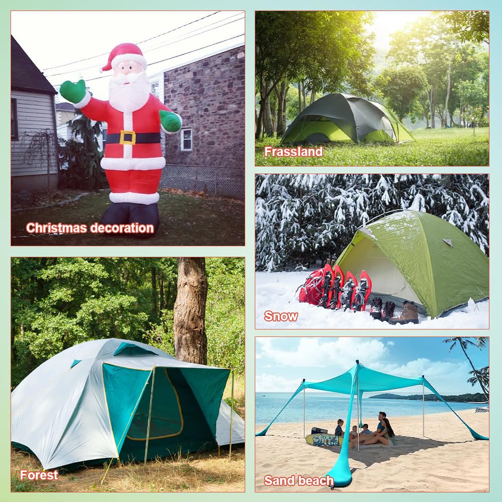 10 Piquetas De Acero Para Tienda De Campaña - Roscadas, Para Suelo Duro | Incluye Destornillador Y Mango