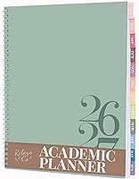 Vista 12 de Rileys - Agenda académica 2025-2026, agenda diaria, semanal y mensual, julio de 2025 a junio de 2026, páginas de notas para estudiantes