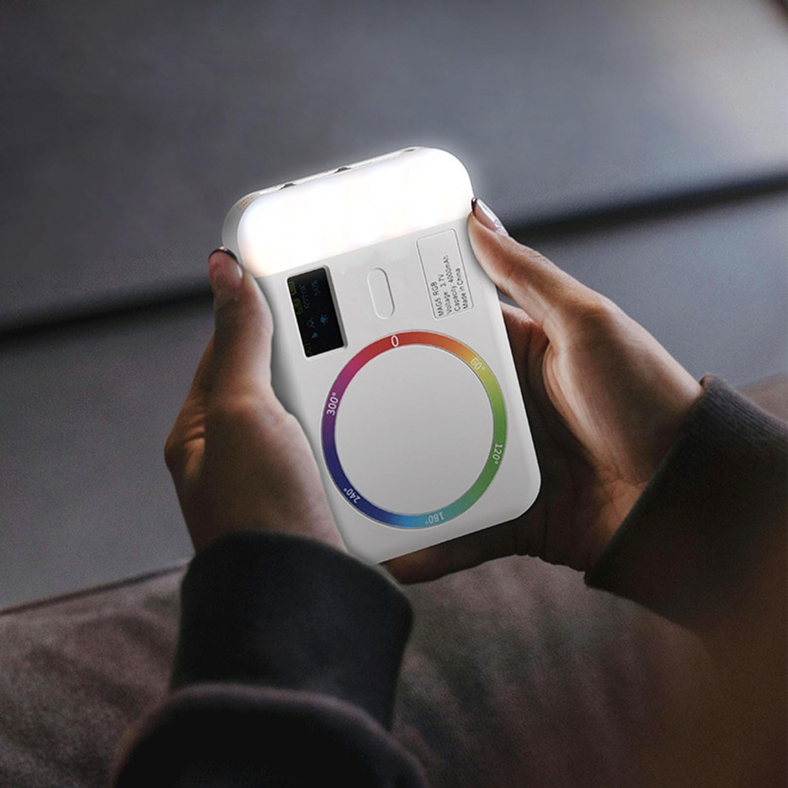 Luce Video RGB, Doppia Temperatura Colore da 2500K a 9000K con 140 Perline LED, Pannello Luminoso Magnetico Portatile per Fotocamera LED con 26 Effetti Speciali per Fotografie in Live