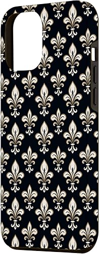 Miniatura 2 de iPhone 14 Pro Max Royal French - Elegante funda con estampado floral de flor de lis