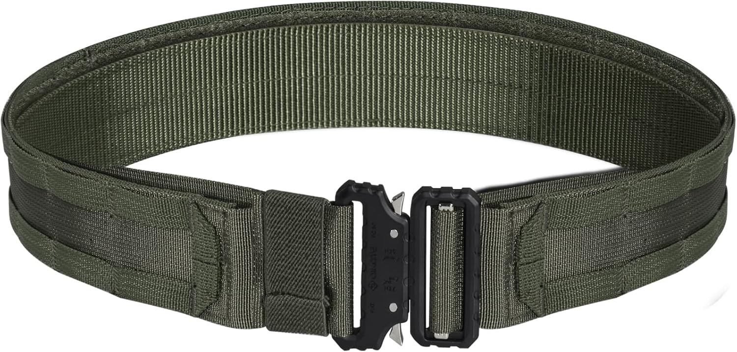 AIKATE Tactical Molle Battle Belt - Quick Release Rigger Combat Belt 1.75"/2.25" Inner & 2.0" Outer Heavy Duty - Image 4