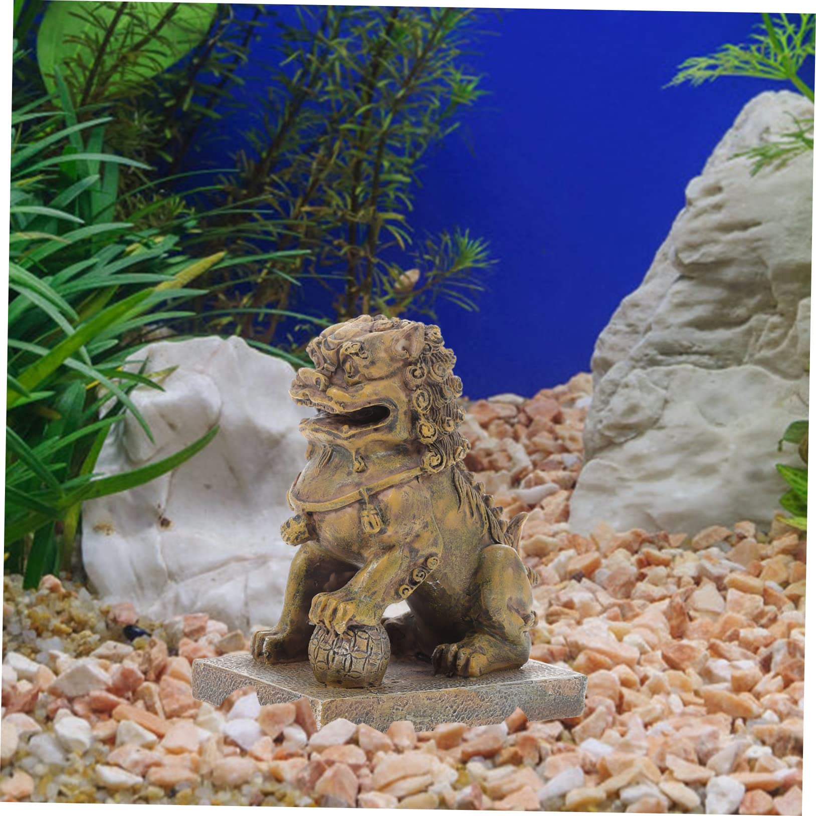 Hemobllo 3 Pezzi Simulazione Acquario Roccia Statua Di Pietra Ornamento Acquario Statua Di Acquari Decorazione Acquario Paesaggio Acquario Statua Di Animale Resina