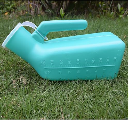 Miniatura 6 de Orinal macho grueso y firme, botella de orina YUMSUM con tapas de repuesto de 32 onzas33.8 fl oz (verde, paquete de 2)