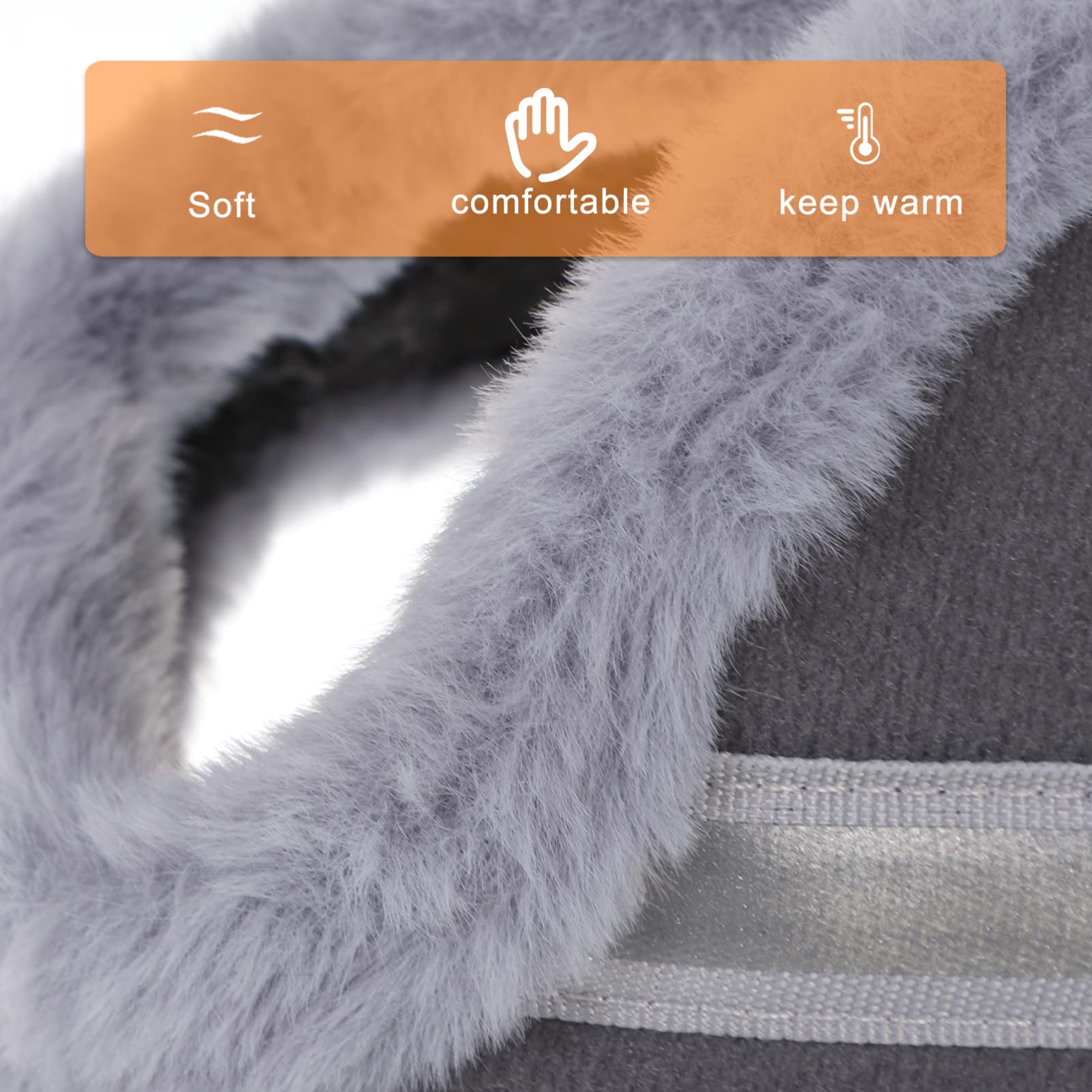 5piezas Earmuffs Unisex Térmicos Para Invierno Calentadores De Oídos Suaves y Ligeros Para Actividades Al Aire Protector Frío