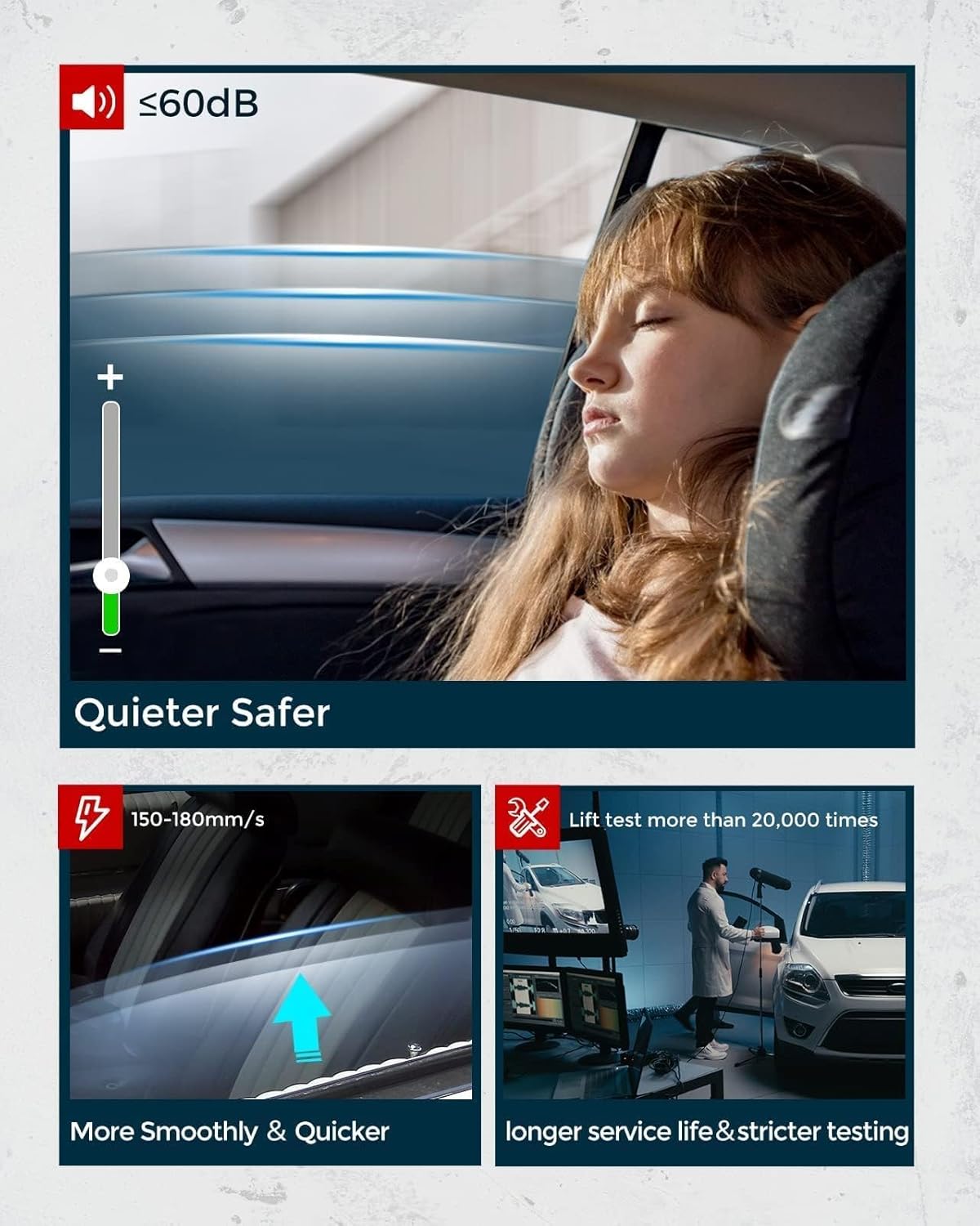 741-799 Front Driver Side Power Window Regulator Without Motor replacement for 1995 1996 1997 1998 1999 2000 2001 2002 2003 2004 Tacoma