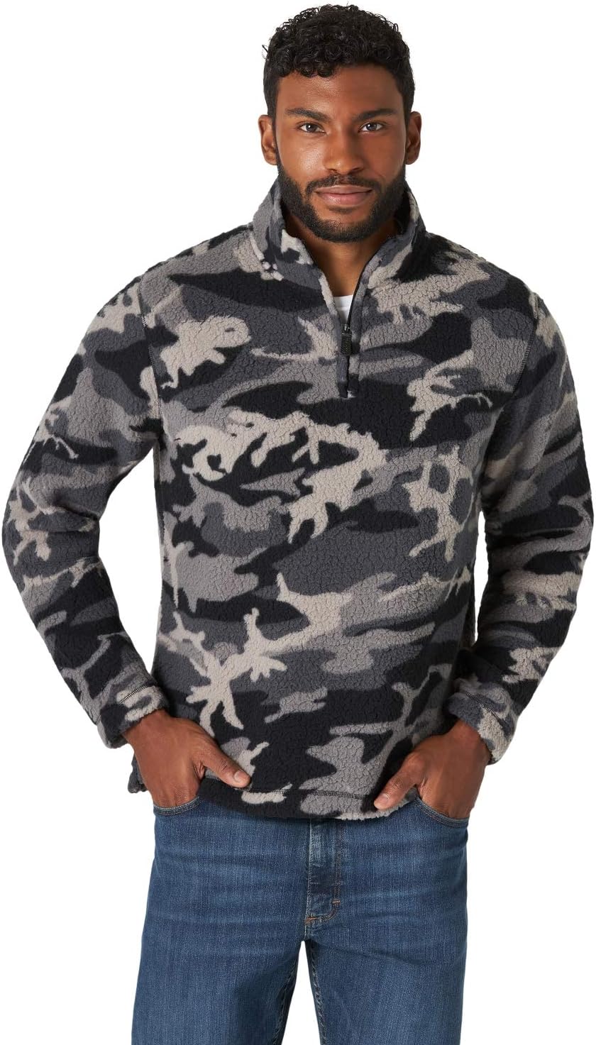 Wrangler AuthenticsAuthentics Men's Wooly Fleece Quarter Zip Pullover