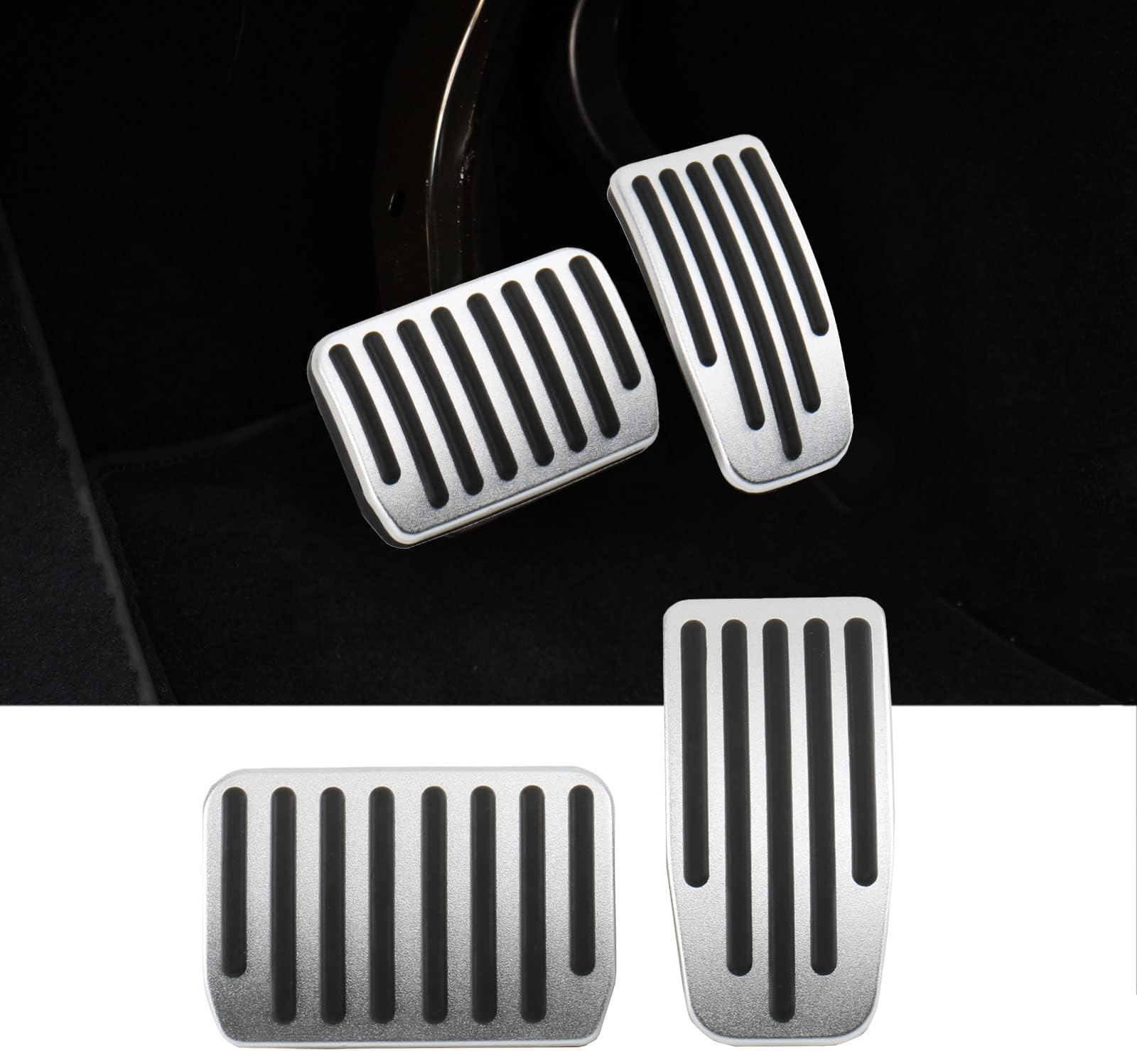 Carwiner Foot Pedal Pads Set for Tesla Model 3 Model Y Performance