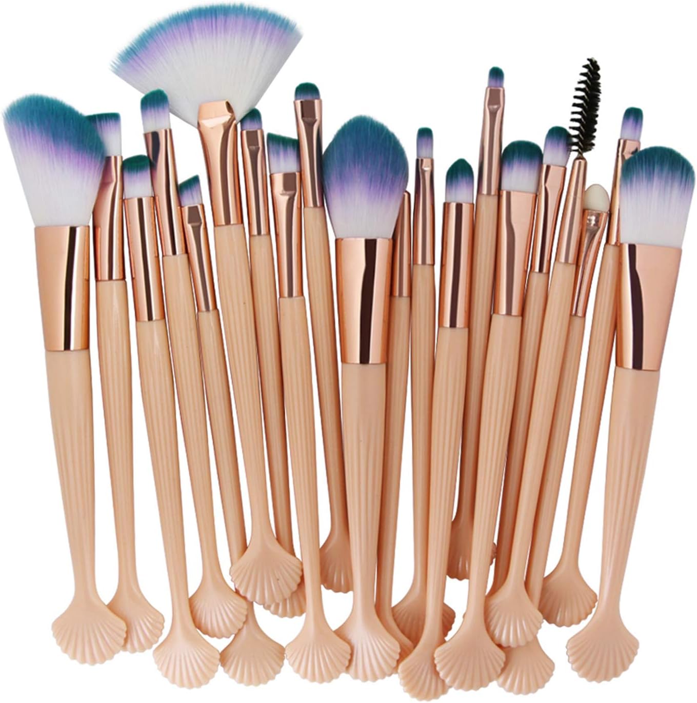 シェルメイクブラシセットパウダーファンデーションコンシーラーアイシャドー化粧品ブラシ ピンクゴールド ランキング総合1位 シェルメイクブラシセットパウダーファンデーションコンシーラーアイシャドー化粧品ブラシ ピンクゴールド ランキング総合1位