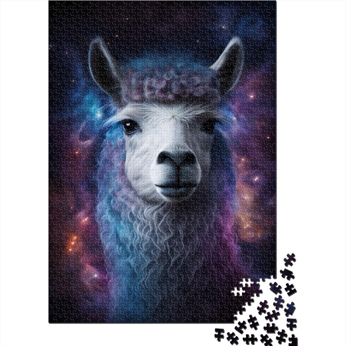 Puzzle da 2000 pezzi per adulti Galaxy Animal Alpaca Cartoon Puzzle grande 70 x 100 cm per adolescenti dai 14 anni in su