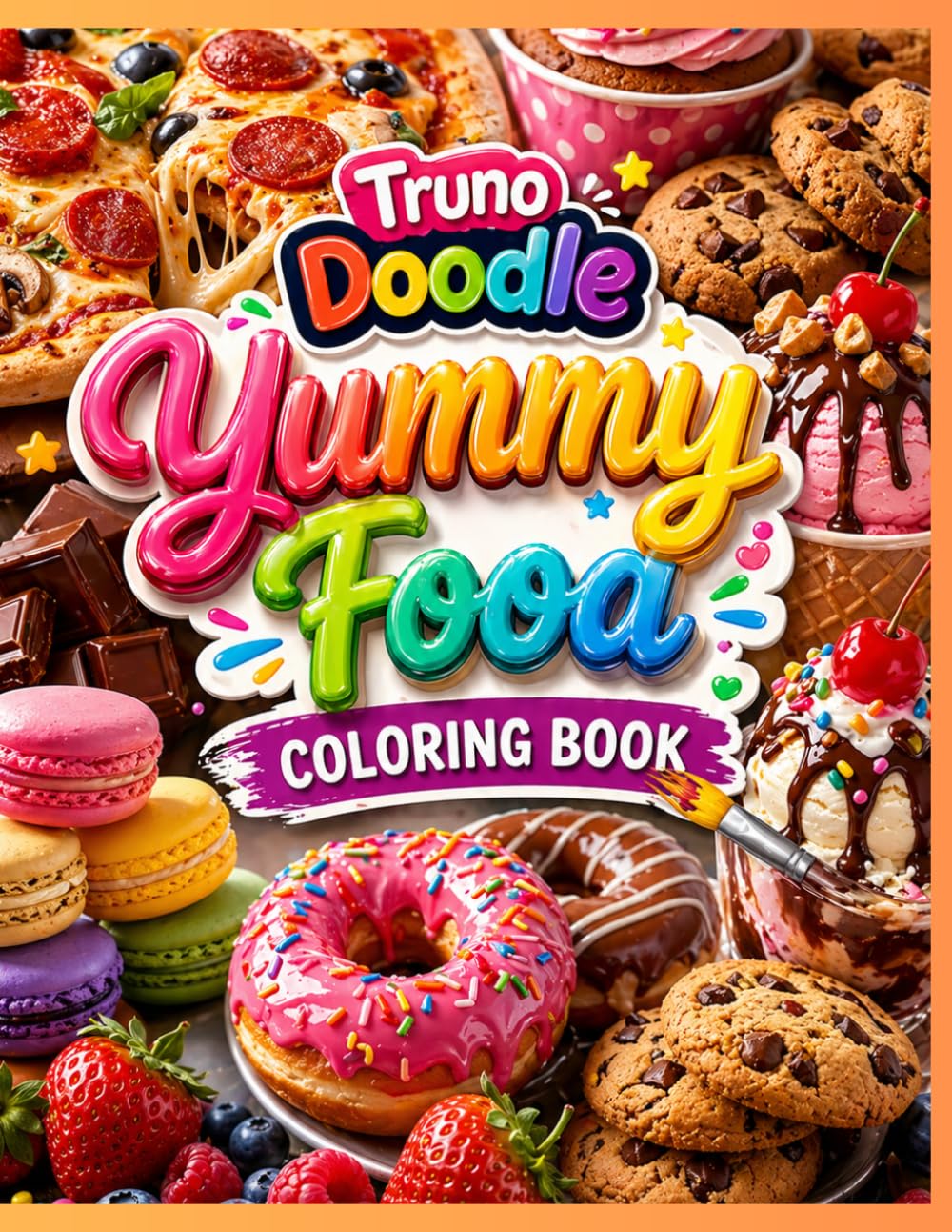 Truno Doodle Yummy Food Coloring Book