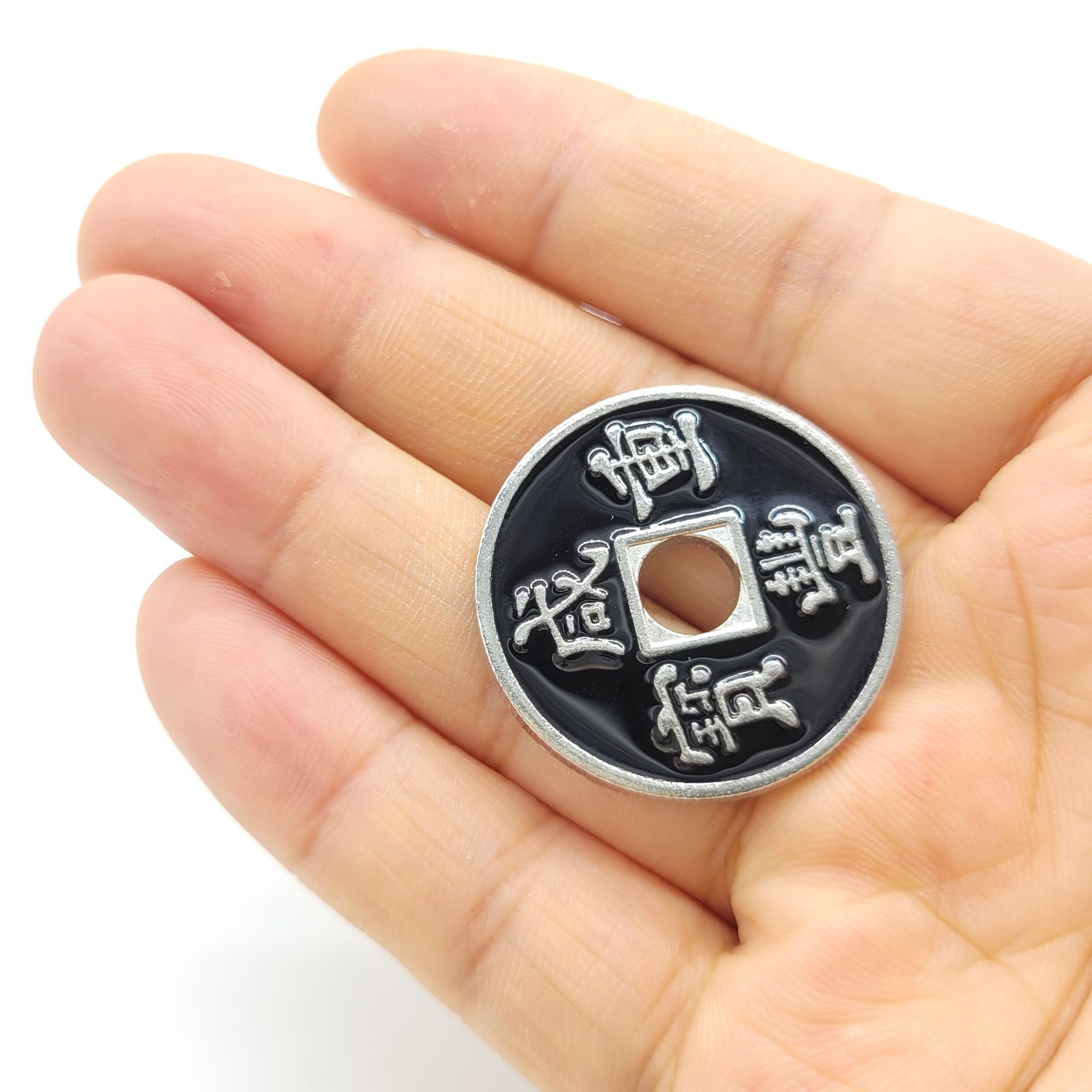 Amazon.com: AIMOFAMAG 5 件中國硬幣半美元尺寸,中國古代硬幣魔術魔術魔術魔術魔術貼,適用於收集或練習硬幣魔術(黑色) :  玩具和遊戲