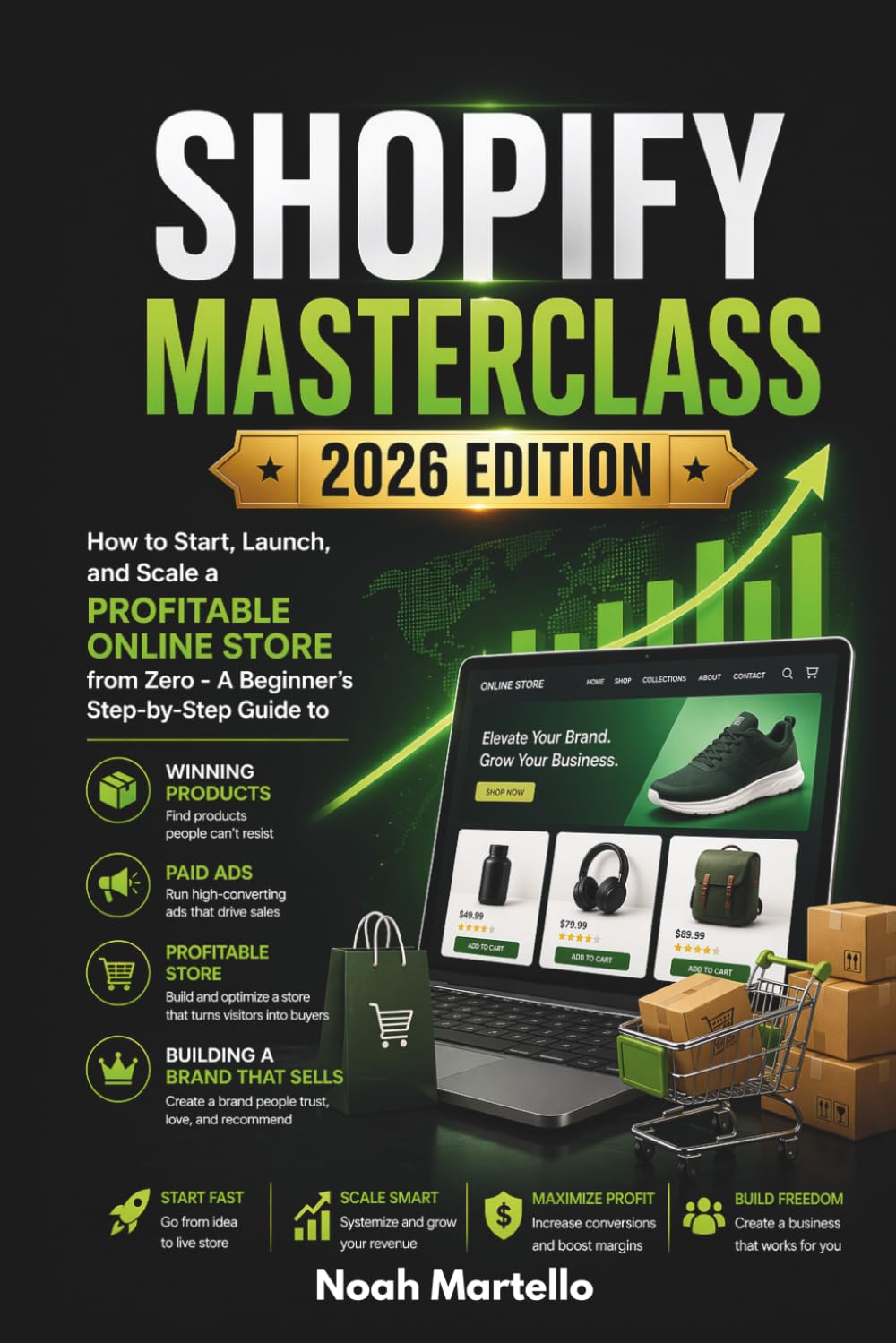 Shopify Masterclass 2026 Edition: How to Start, Launch, and Scale a Profitable Online Store from Zero - A Beginner's Step-by-Step Guide to Winning Products, Paid Ads, and Building a Brand That Sells