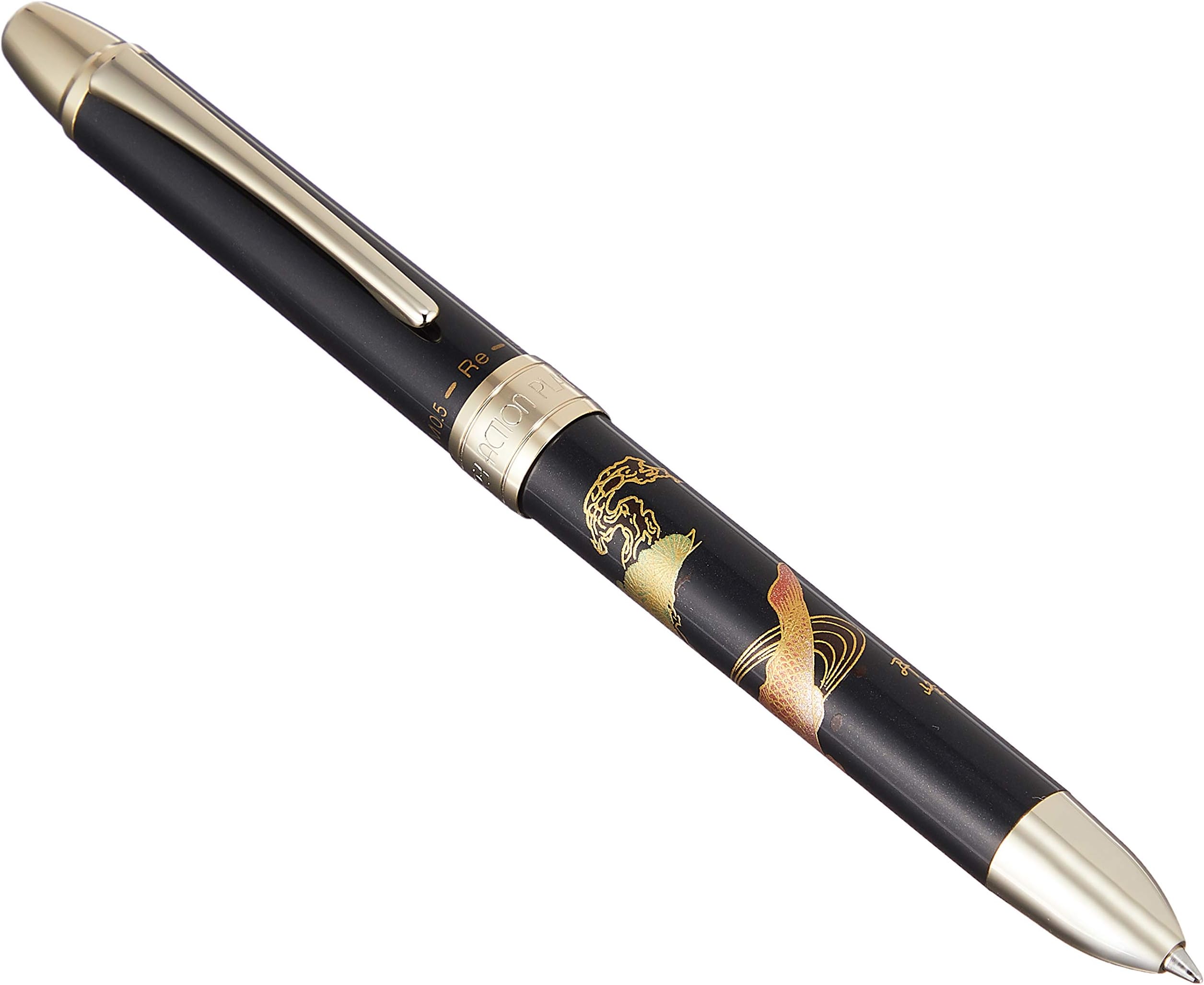 Platinum MWB-3000RM Modern Lacquer 2 Color 0.7 mm Ballpoint Multi Pen 0.5 mm Pencil - Koi Fish Print
