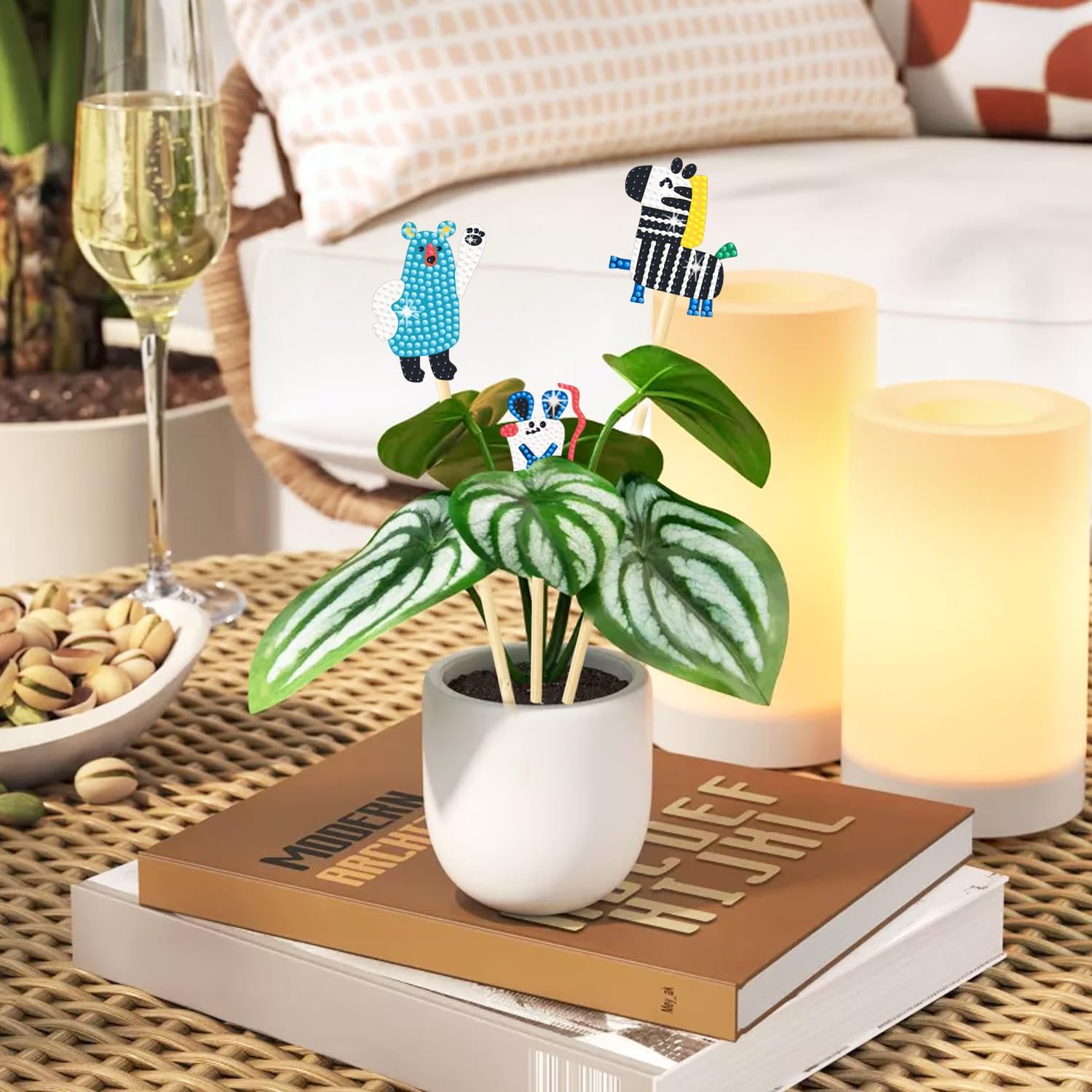 Kit Artistico Diamanti Per Adulti – 8 Pezzi Con Farfalle, Paletti Da Giardino E Decorazioni Fai Da Te, Ideale Per Ragazze E Donne