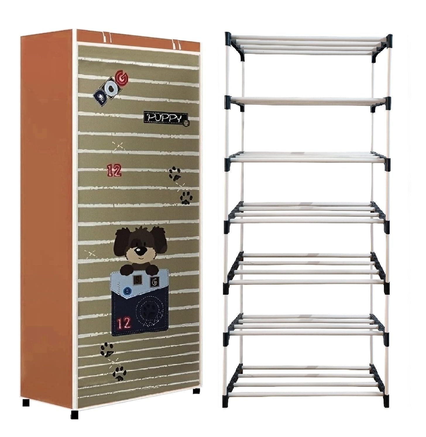 CMerchants 6 LAYER SHOE RACK (Light Brown)