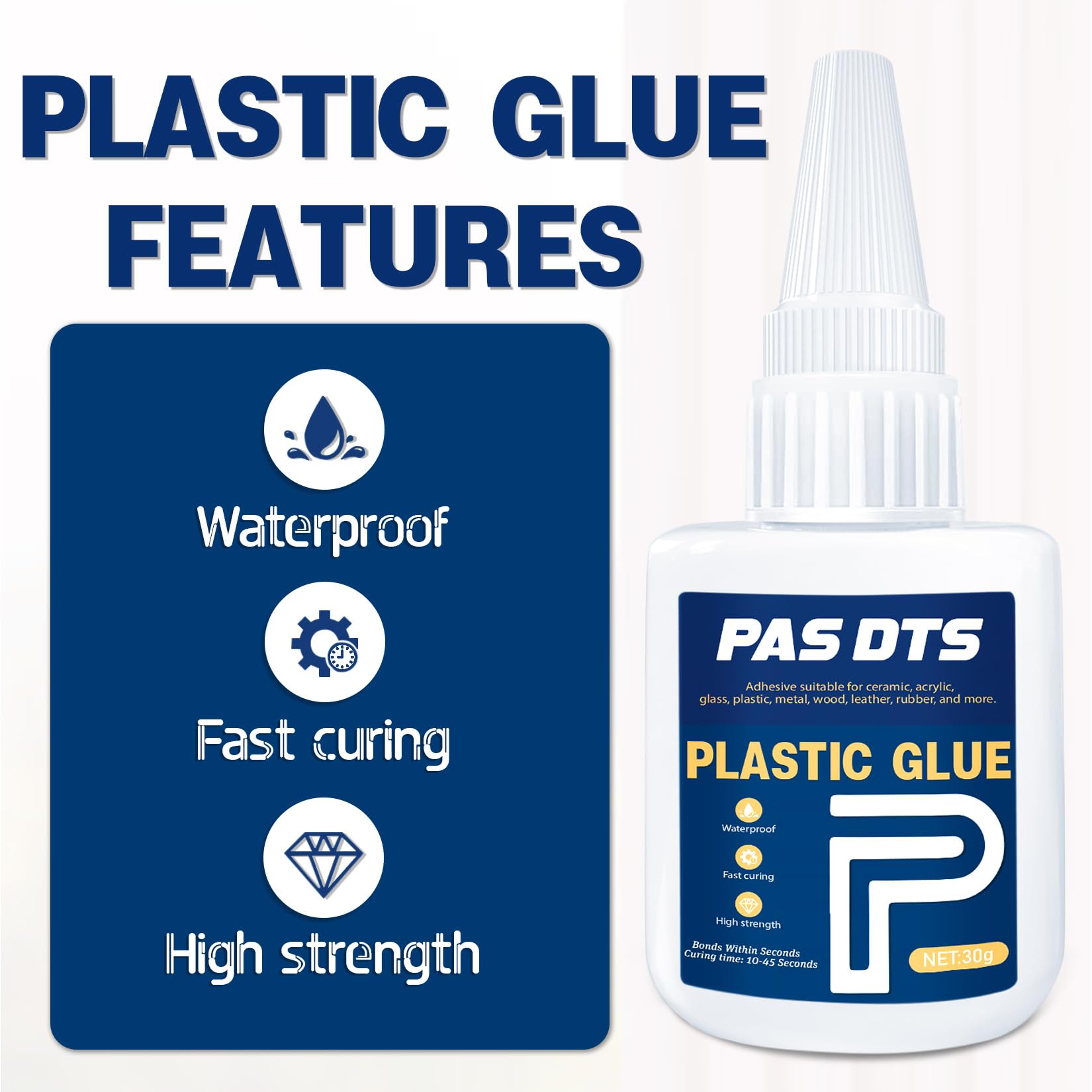 Super Colla Per Plastica 30g - Istantanea, Per PVC, ABS, Nylon E Altri Materiali - Foto 9