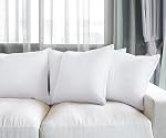 Utopia Bedding Decorative Throw Pillows for Couch - 20 x 20 Inches - Pack of 4, Down Alternative Cushions for Sofa - Fluffy Bed Decorative Pillows, Throw Pillow for Bed, White
