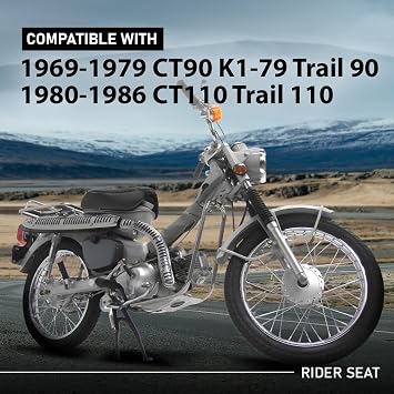 G-PLUS New Factory Seat Compatible with Honda CT90 K1-79 Trail 90 1969-1979