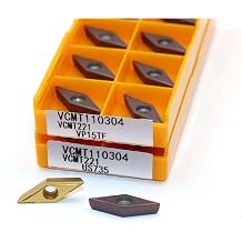 10PCS VCMT110304 VCMT110308 VP15TF UE6020 US735 Inner Orifice CNC Lathe Tools Stainless Steel Outer Circular Turning BladesVCMT110304 US735