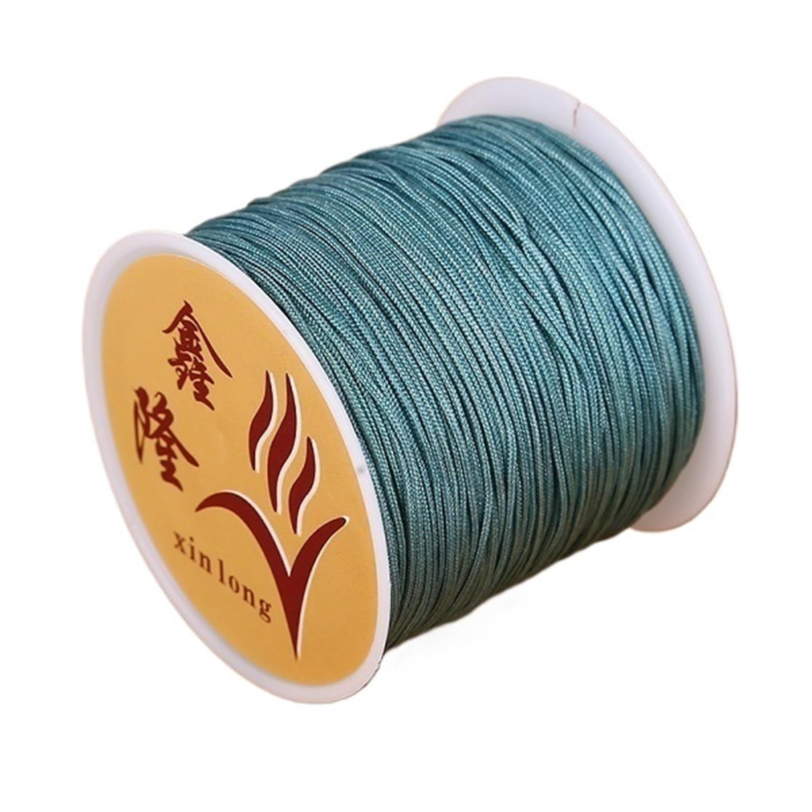 Nylon Cord Thread 20PCS 40m/lot 0.8mm Cotton Knotting Macrame Cord Nylon Thread String DIY Beading Braided Bracelet Jewelry Making for Making Bracelet, Necklace, Chinese Knot(08)