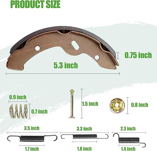 Miniatura 7 de 10L0L Golf Cart Brake Shoes,Brake Pads and Bendex Drum Spring Kit for Yamaha 1993-Up G14, G16, G19-G22 and 1996-Up TXTEZGOST350WorkhorseMedalist