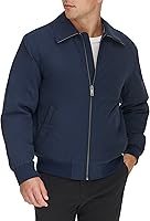 Dockers Men's Micro Twill Golf Bomber Jacket - Breathable, Water-Resistant, Lightweight for Golfers