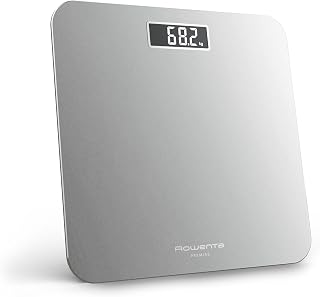 Rowenta Premiss 2.0, Bilancia da Bagno con Display LCD Facile da Leggere, Capacità 160Kg, Design Moderno e Funzioni Intell...