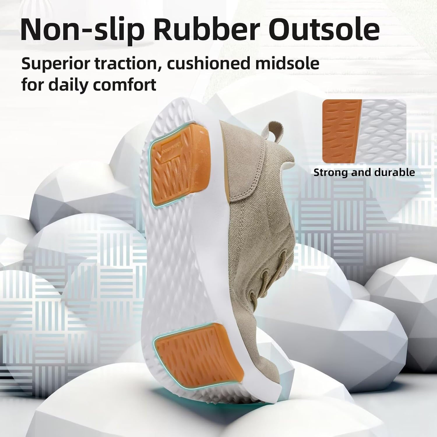 OrthoComfoot Men's Orthopedic Arch Support Walking Shoes: Comfortable Cushioned Plantar Fasciitis Relief Shoes, Breathable Orthotic Fashion Sneakers for Foot and Heel Pain - Image 8