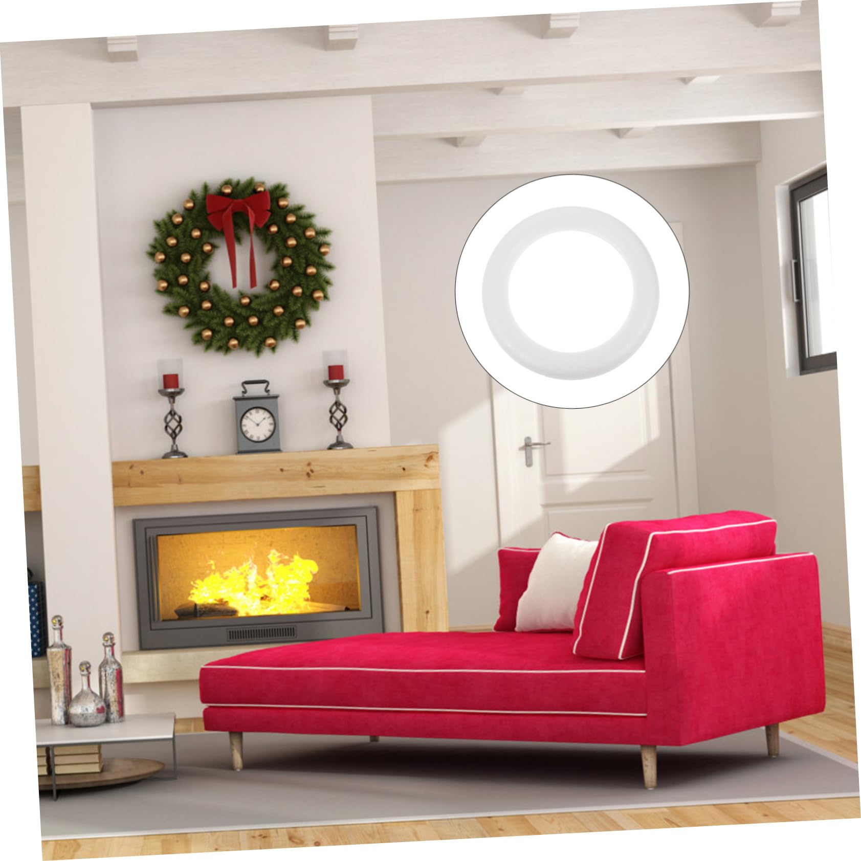10 Piezas de Espuma de de Círculo para Manualidades Bricolaje Artesanía Proyectos Escolares Decoración de Boda Navidad