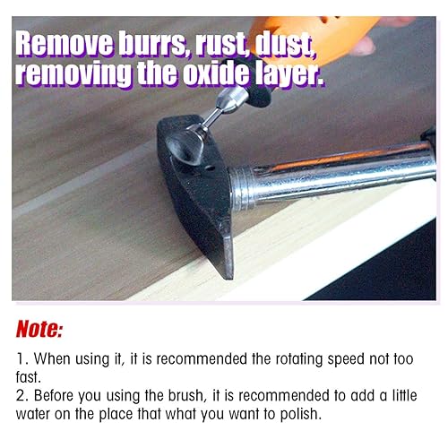 Swpeet 72-Piece Wire Wheel Brush Kit - Brass & Steel Brushes For Rotary Tools, 1/8" Shank