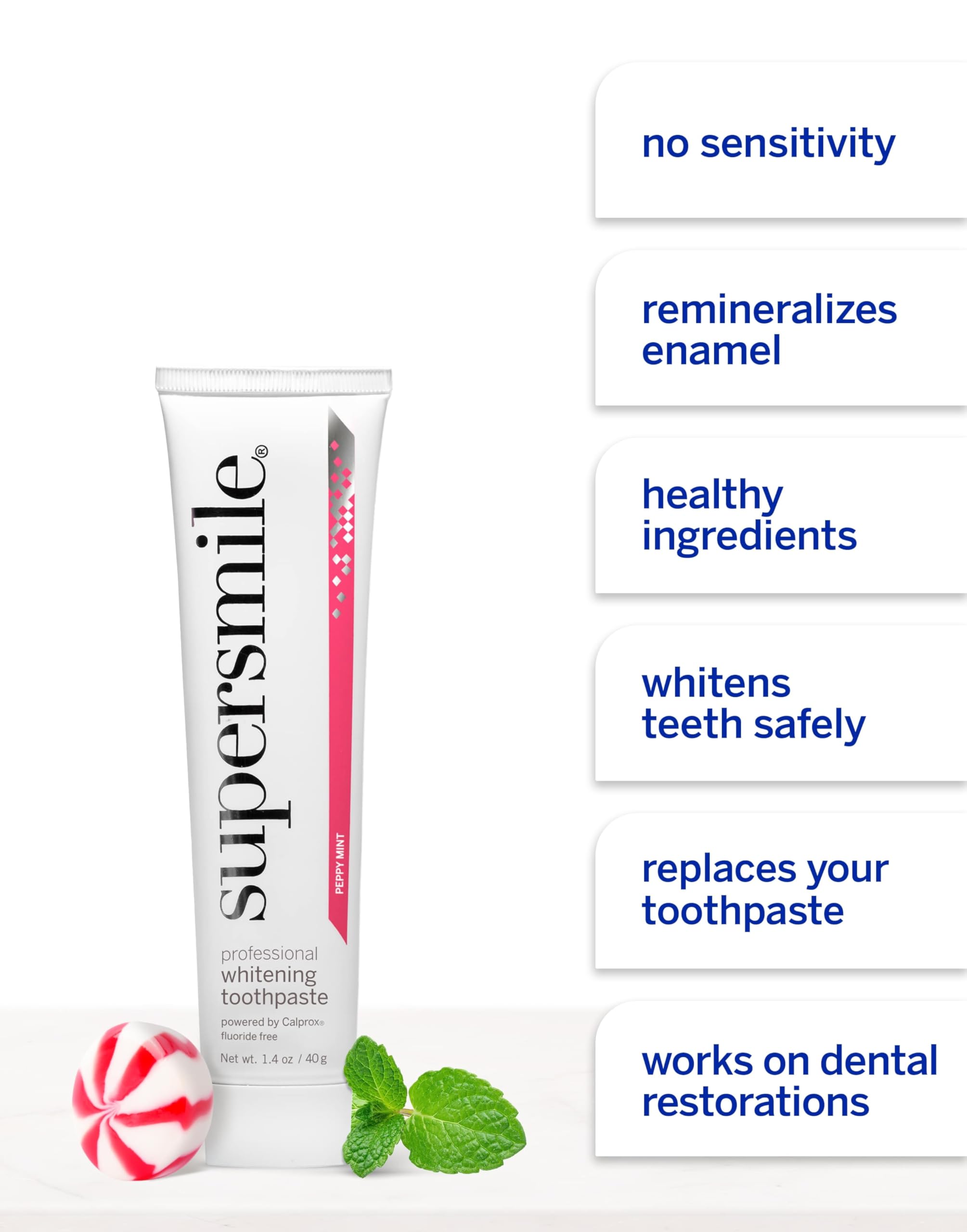 Supersmile Fluoride-Free Whitening System Gift Set with Travel Bag – 2 Calprox® Toothpastes, Accelerators & New Generation Toothbrushes – No Sensitivity, Whitens Up to 6 Shades & Strengthens Enamel