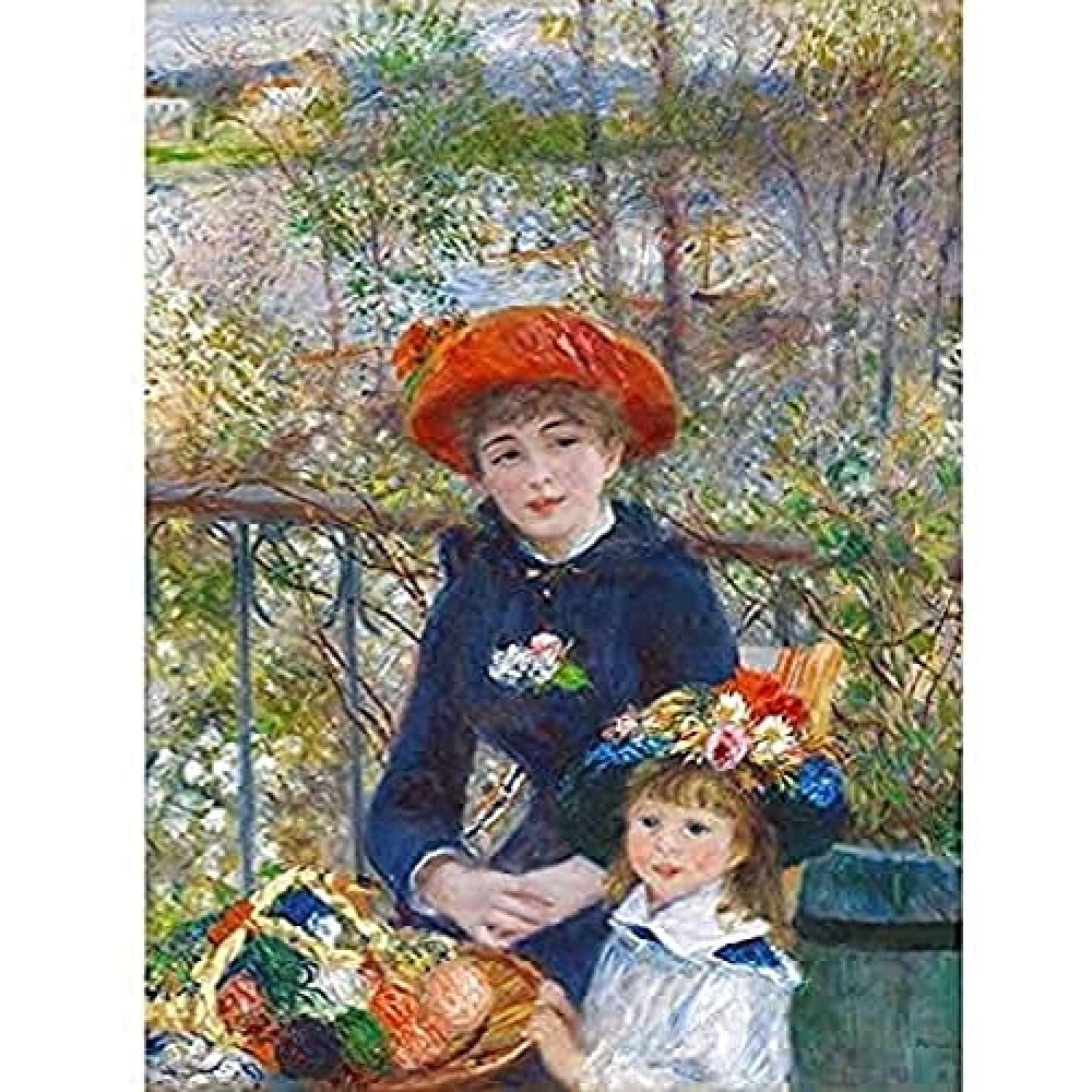 Renoir Two Sisters On The Terrace Unframed Wall Art Print Poster Home Decor Premium