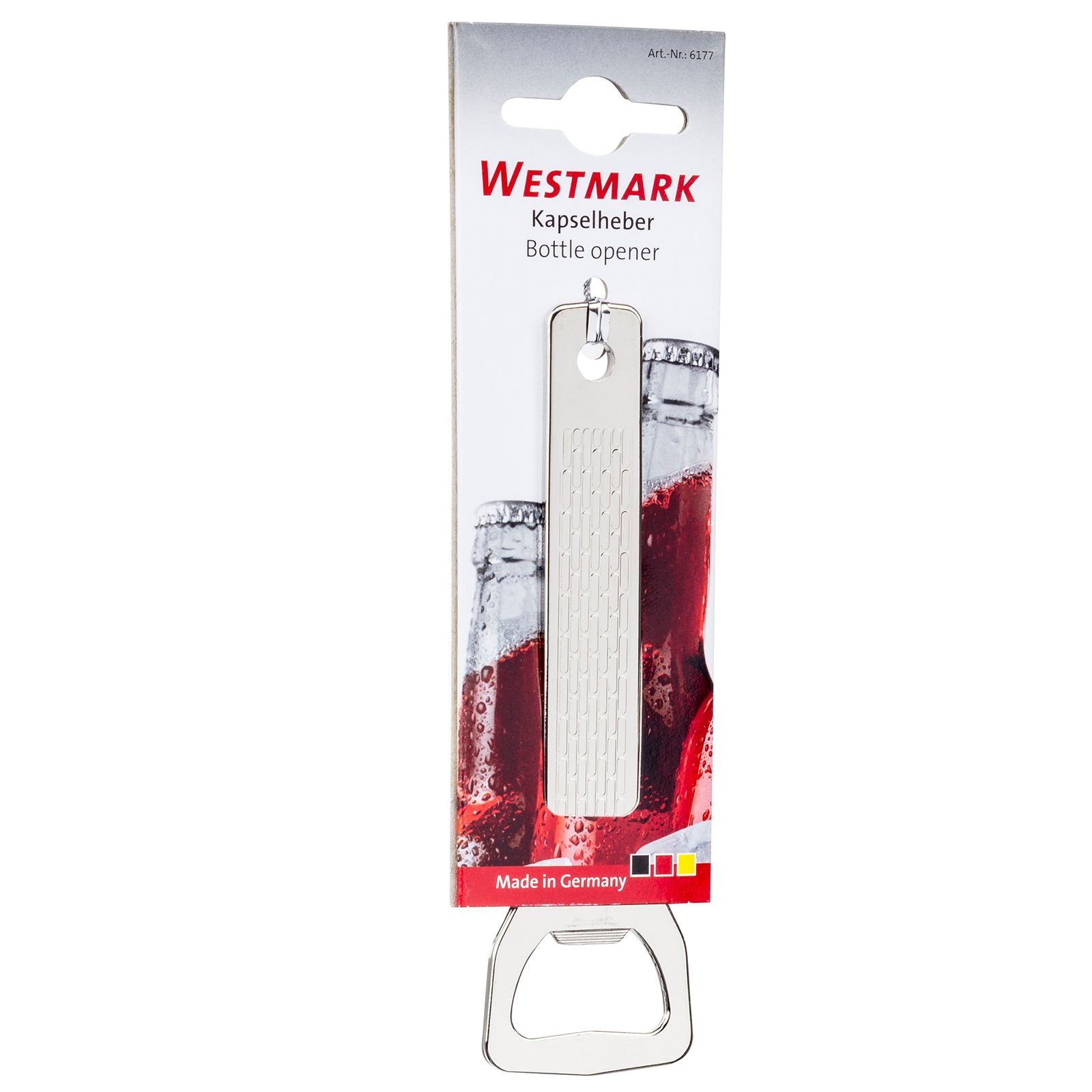 Westmark Otwieracz do butelek, stal, srebrny, 13,35 x 4 x 0,25 cm