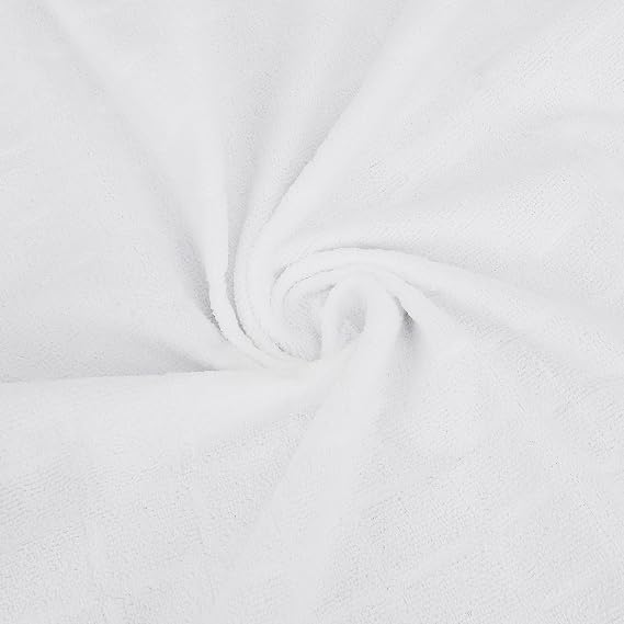 PURFUN 2Pcs Soft Ihram Towel Set Men's White Islamic Pilgrimage Ritual Towel Wrap Breathable Muslim Prayer Ihram Shawl Clothes Mecca Hajj Umrah Essentials, 82.67x41.33 Inches
