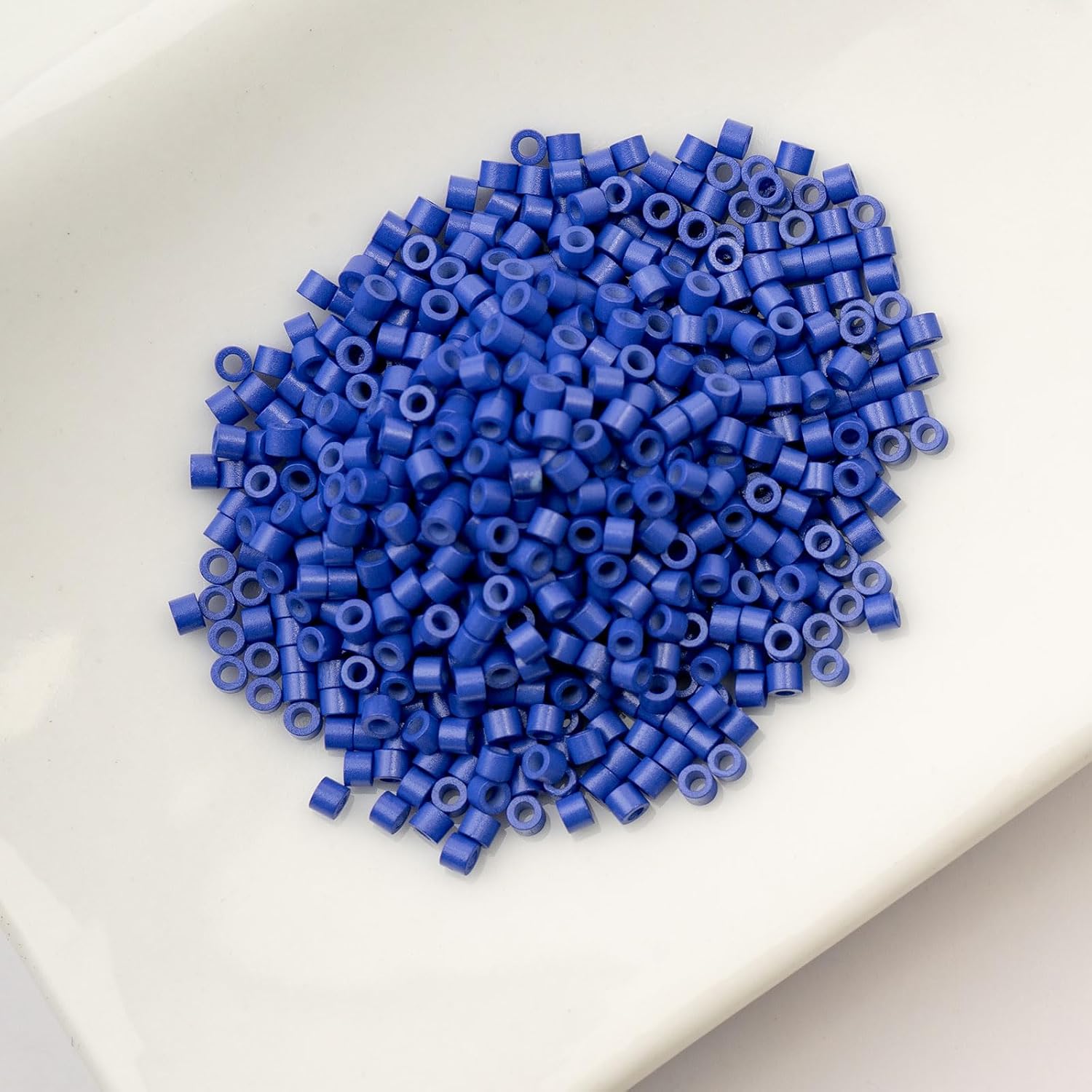 John Bead 25g Cylin Beads Opaque Royal Blue 11/0 Glass Cylindrical Seed Beads for Jewelry Bracelets Necklaces Earrings Making Embroidery