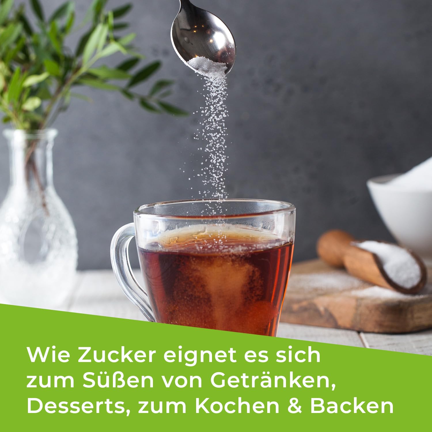 GreatVita Erythrit Eimer 4 kg, Premium Zuckeralternative - kalorienfreies Süßungsmittel ohne Gentechnik | Zahnfreundliche Süßungsmittel ohne Kalorien