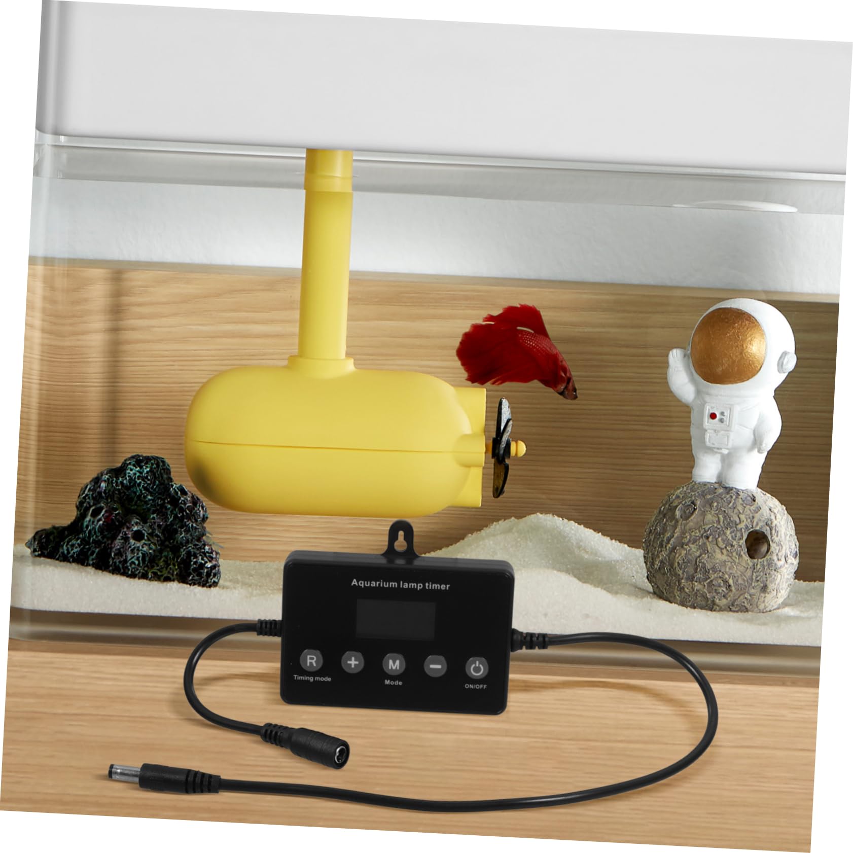 Uonlytech 3 Stücke Aquarium Licht Top Controller Aquarium Dimmer Weich Dimmbar Universal 12-24v Schwarz LCD Bildschirm