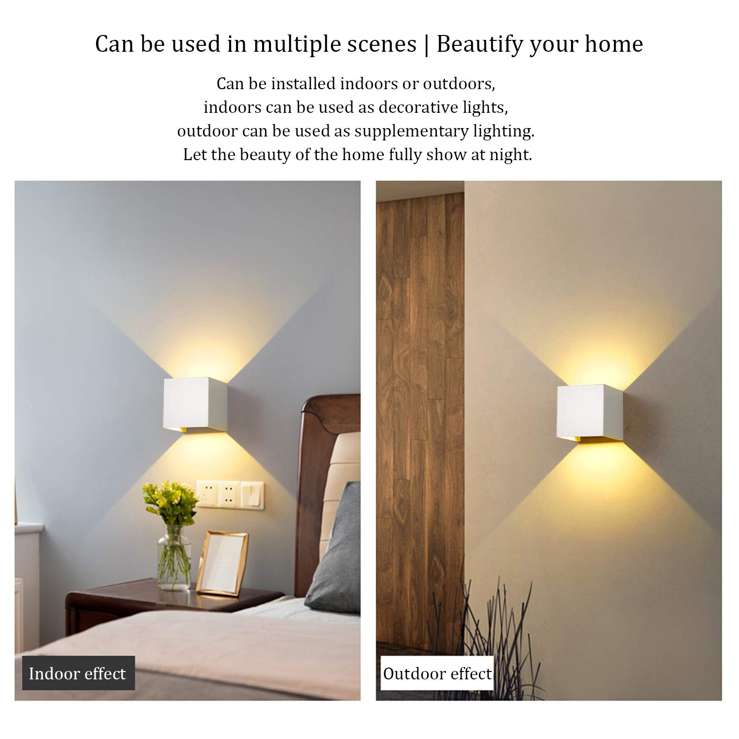 Lampada da parete moderna Lampada da parete a LED a cubo Lampada da parete interna impermeabile IP65 110V 220V per illuminazione esterna per bagno 4W 6W 8W  39
