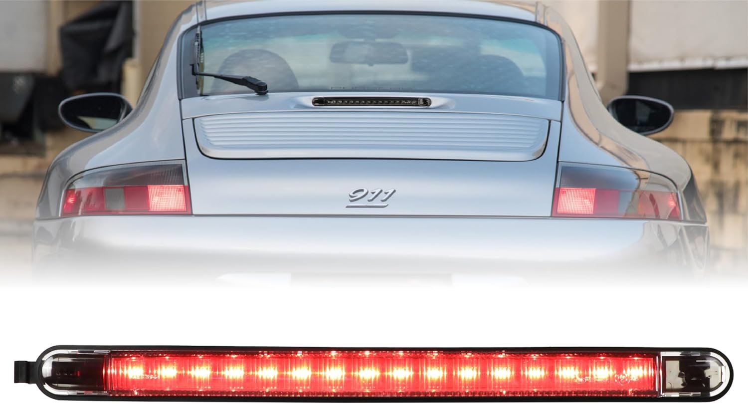 USR 98-04 996 911 Front Smoke LED Bumper Side Marker Light - Sidemarker Lamp (Left + Right) Compatible with 1998-2004 Porsche 911 996 Carrera Coupe Convertible (Smoke Lens w/Amber LED, Plug N Play)