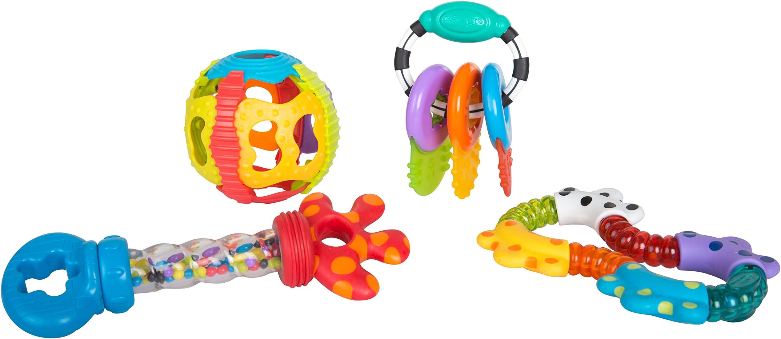 Activity Rattle and Teething Ring Gift Set