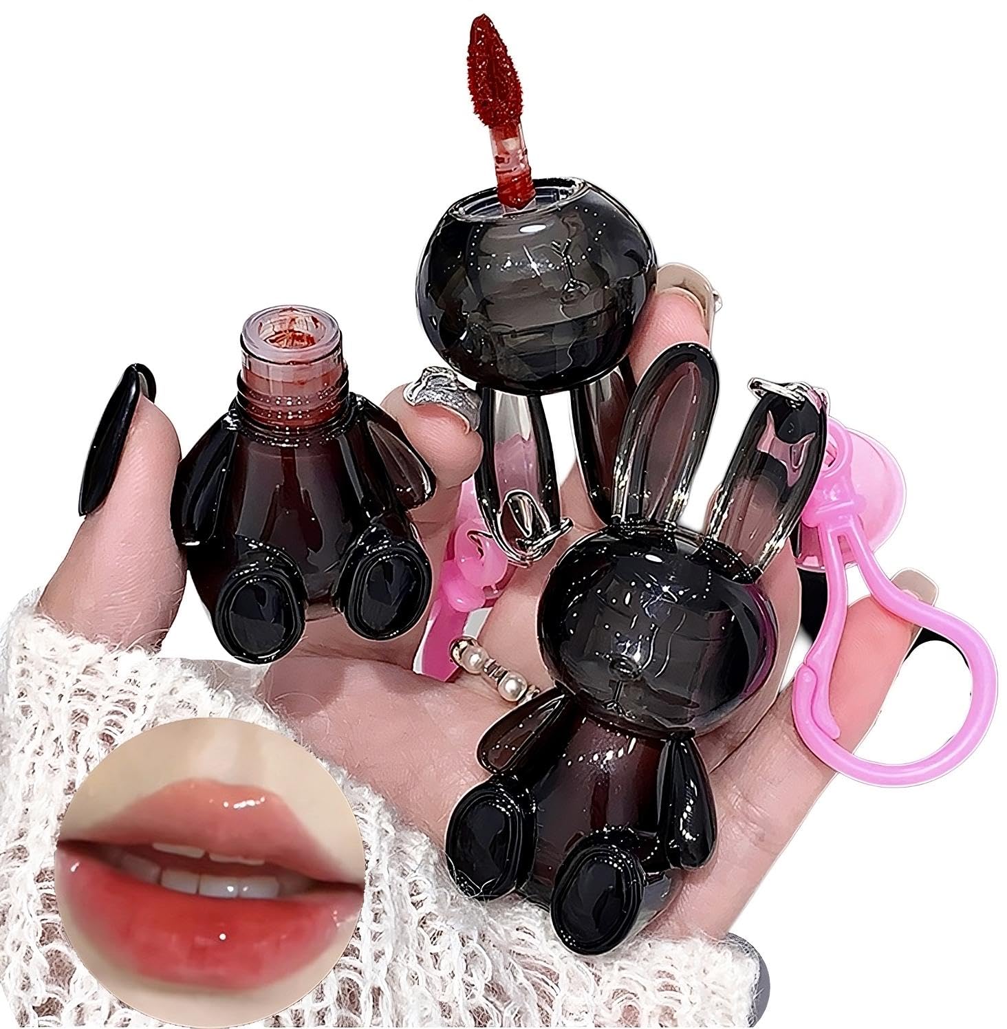Gege Bear Black Rabbit Lip Gloss for Women – Ultra-Glossy, Hydrating & Lightweight Lip Glaze for a Radiant Pout – Achieve a stunning shine with this non-sticky, nourishing formula that combines the best of lip balm and lipstick (01-JASMINE WHITE TEA, 1.8g)-image-19