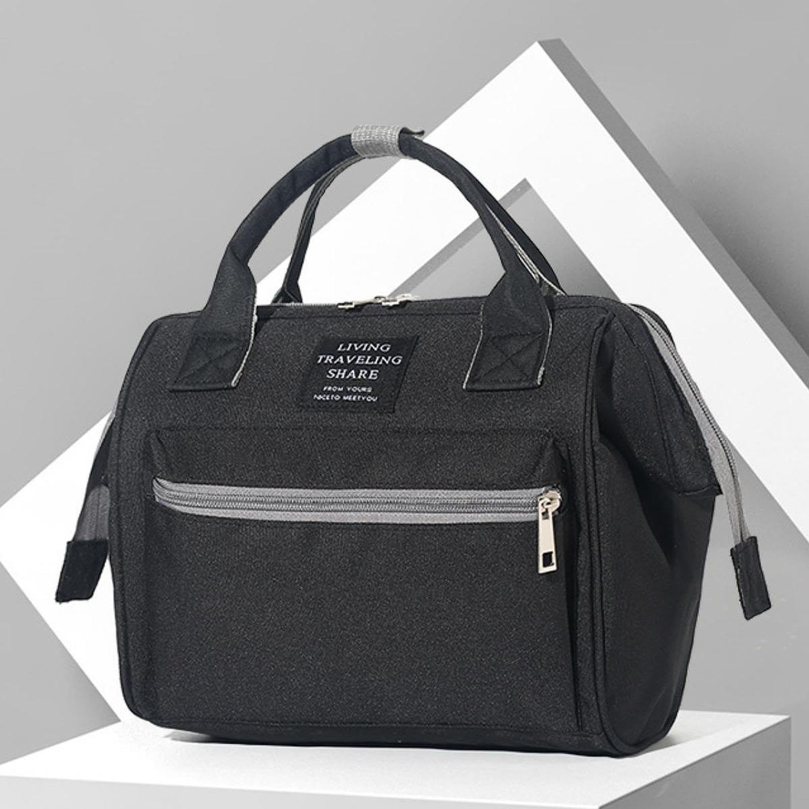 perfeclan Bolsa de pañales para mamá, portátil, Ligera, organizadora, versátil y Elegante, Oscuro