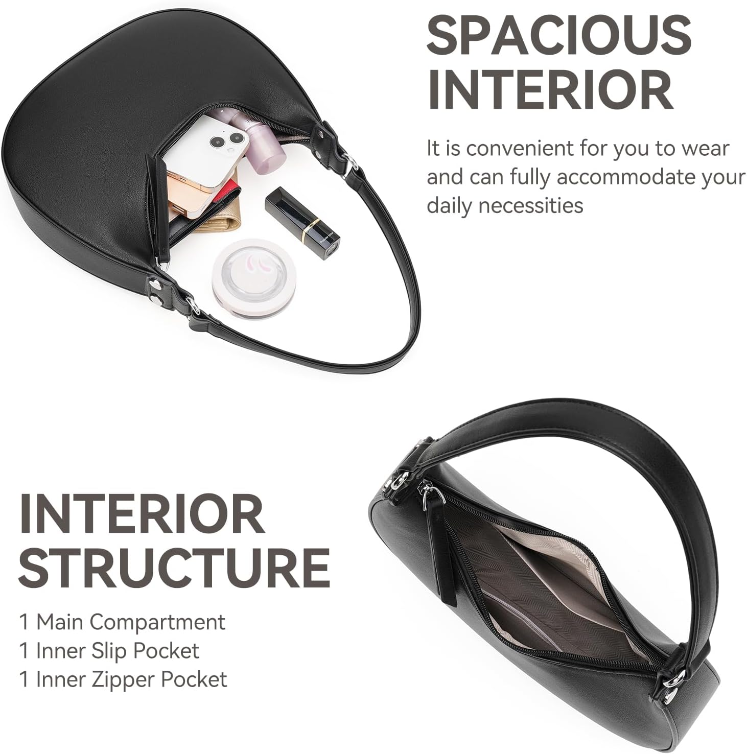 GOIACII Purse Shoulder Bag for Women Cute Hobo Underarm Y2K Clutch Handbag - Image 4