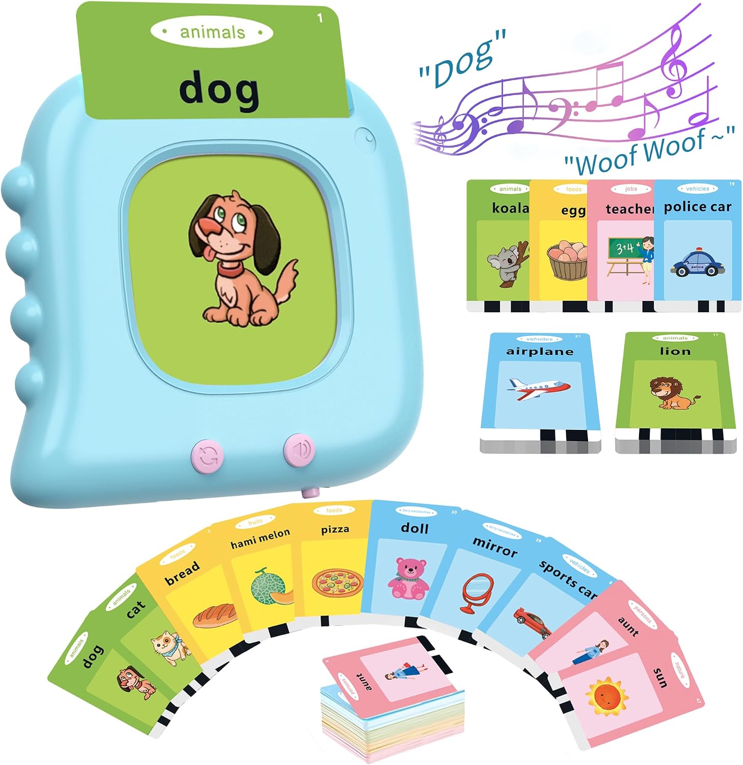 Toddler Learning Toys Bilingual English Spanish 224 Words Talking Flash ...