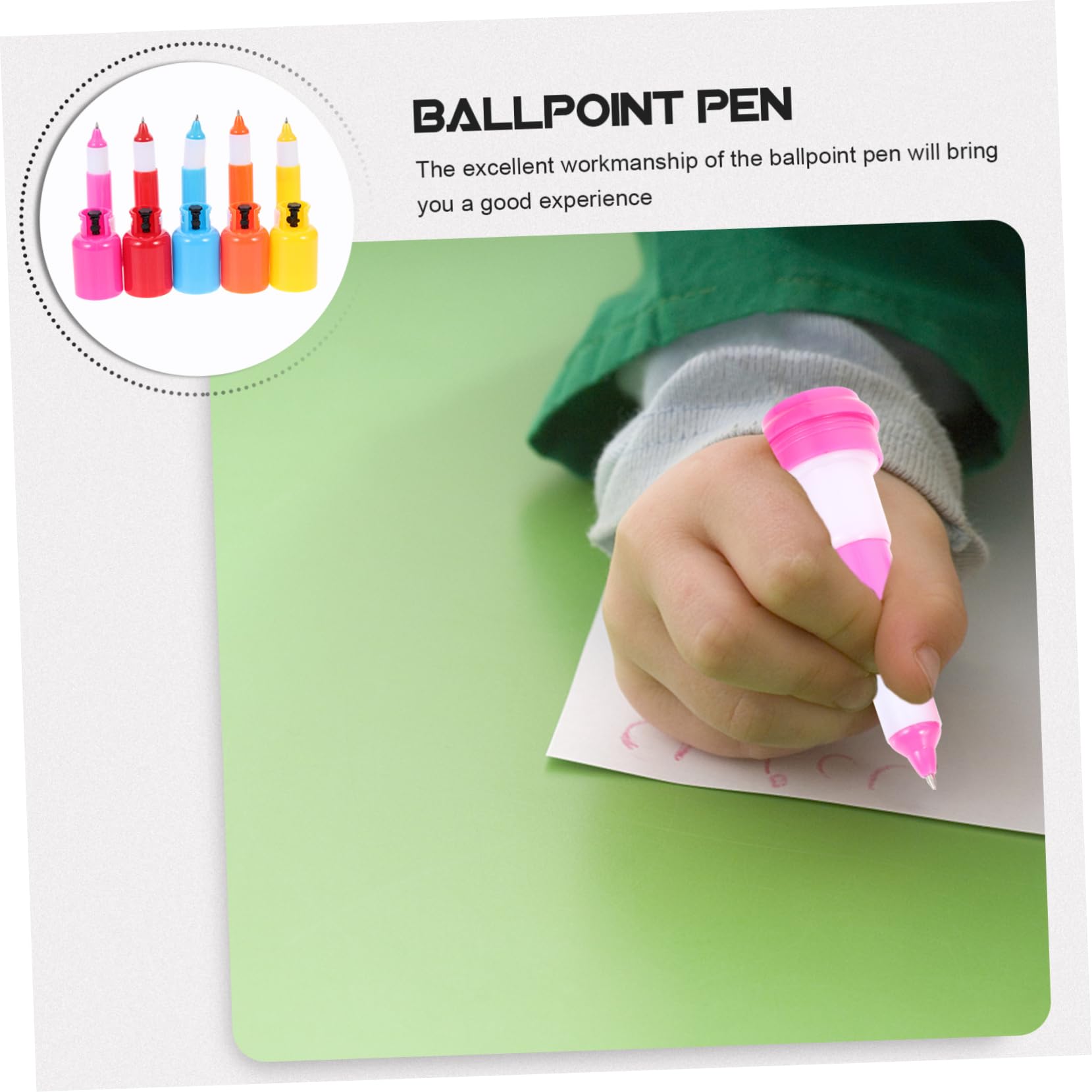 VILLCASE 4 Ensembles Stylo À Bille Réservoir D'essence Surligneurs Produit Gel S'agiter Conseil Portable Stylos Bille Pen Adorables Stylos À Pilules Stylos Amusants Plastique 18 Pièces * 4