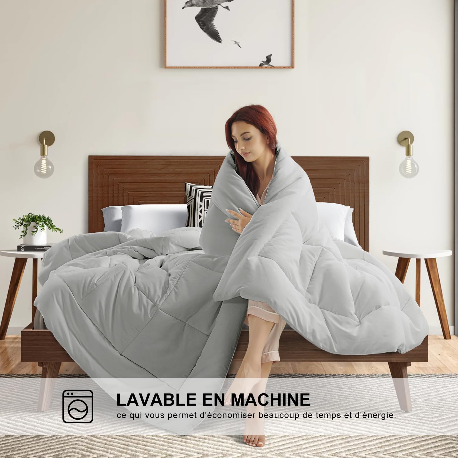 Zacht Dekbed Voor Het Hele Jaar DUANDAUN Dekbed 220x240 Cm – 4 Seizoenen Microvezel, Zacht En Hypoallergeen Dekbed 240x220