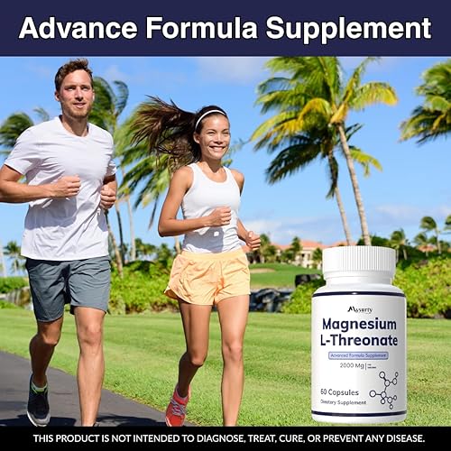 Miniatura 4 de L-treonato de magnesio  Suplementos de magnesio  Cápsulas de citrato de magnesio  l-treonato de magnesio - 60 cápsulas (paquete de 2)