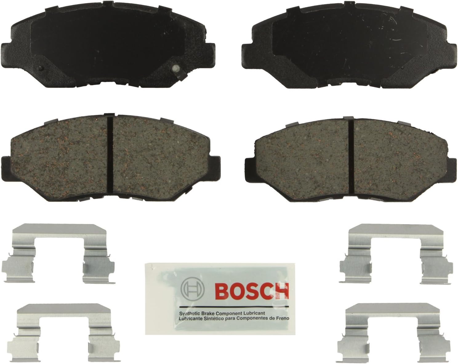 BOSCH BE943H Blue Ceramic Disc Brake Pad Set with Hardware - Compatible with Select Honda Pilot; FRONT