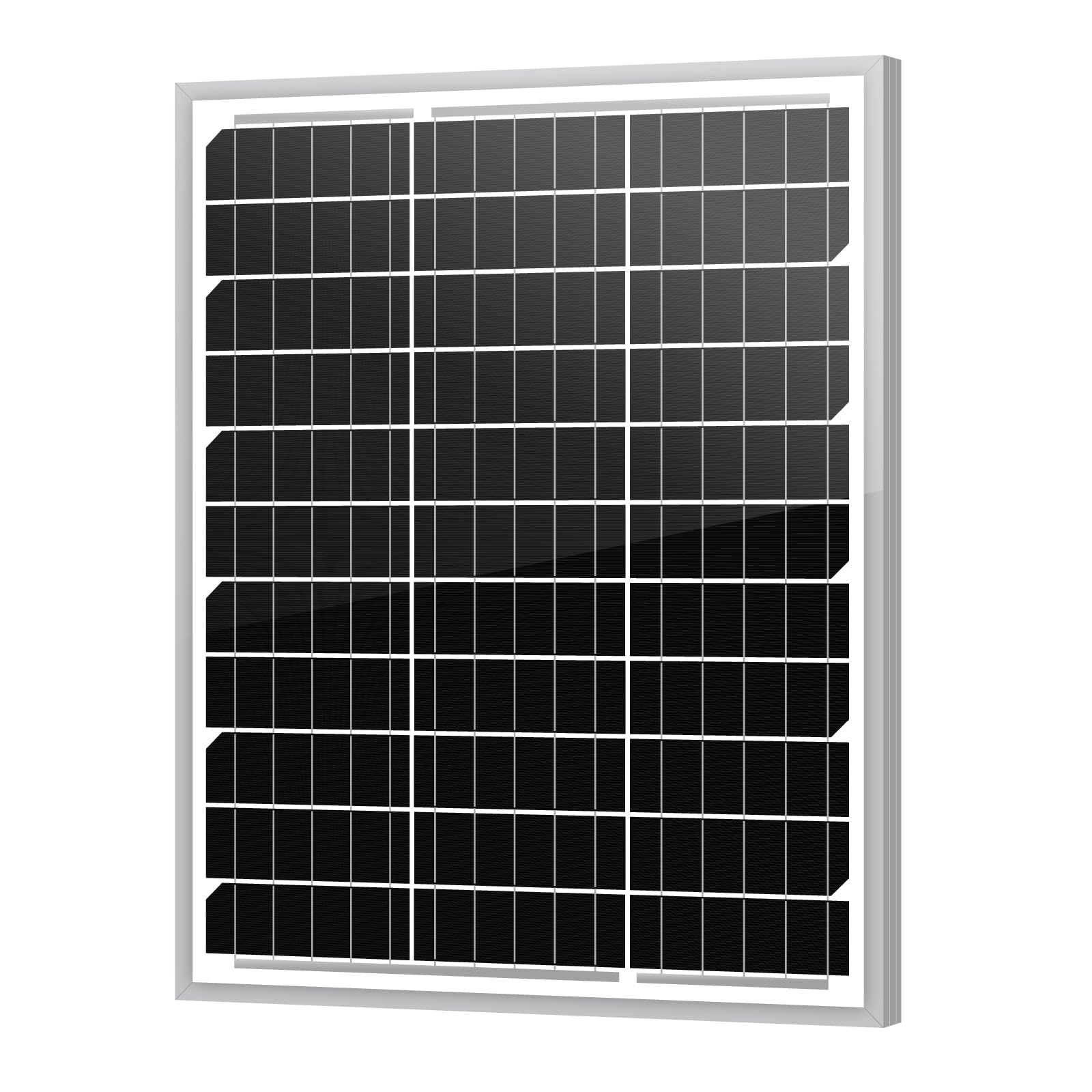 Newpowa 20W 12V Solar Panel Monocrystalline PV Module Designed for 12V Off Grid System RV, Boat, Camper, Trailer, Gate Opener