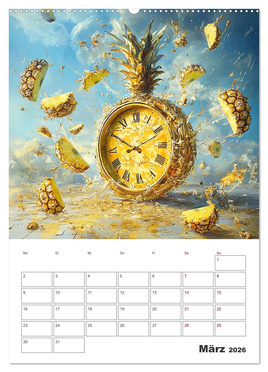 Gesunde Zeiten (hochwertiger Premium Wandkalender 2026 DIN A2 hoch), Kunstdruck in Hochglanz: Der fruchtige Terminkalender - KI generiert (CALVENDO Lifestyle)